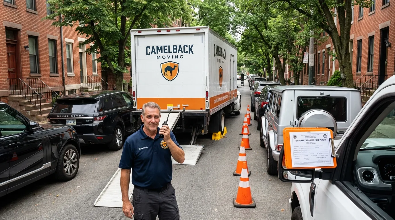 City street loading permit setup in East Providence, RI